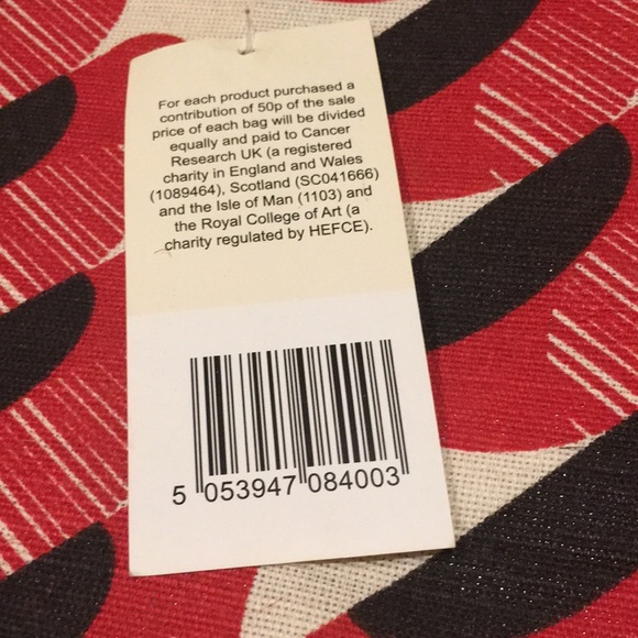 Orla Kiely RARE FIND Jute Birds Tote/Shopper Tesco - Picture 3 of 8